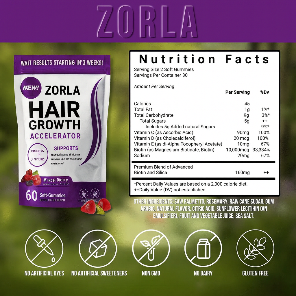 RRB Hair Growth Gummies