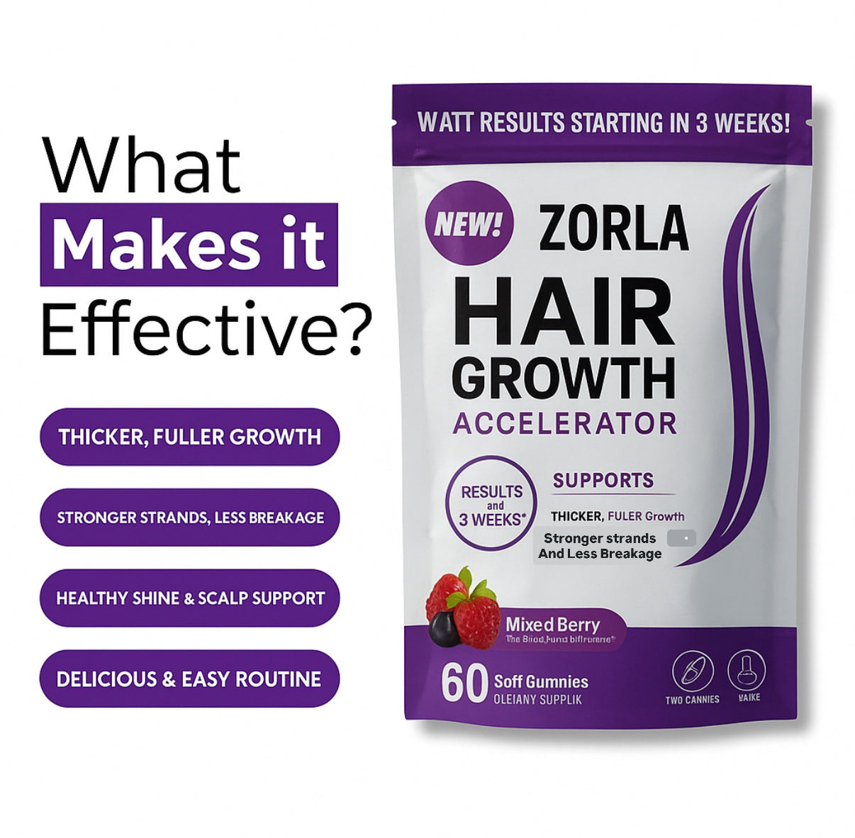 RRB Hair Growth Gummies