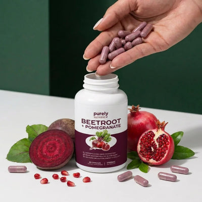 Beetroot + Pomegranate — Restore Nitric Oxide & Circulation Naturally