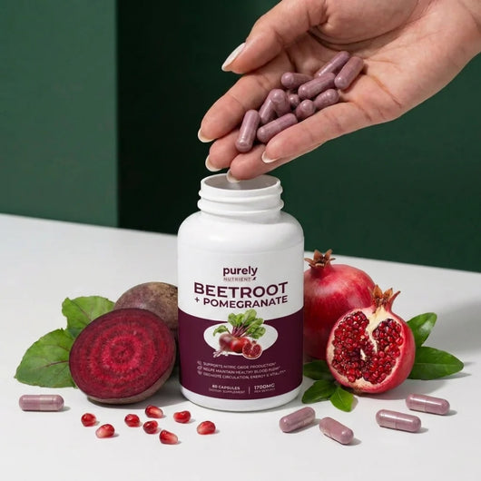 Beetroot + Pomegranate — Restore Nitric Oxide & Circulation Naturally