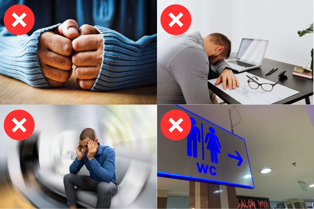 Warning signs collage
