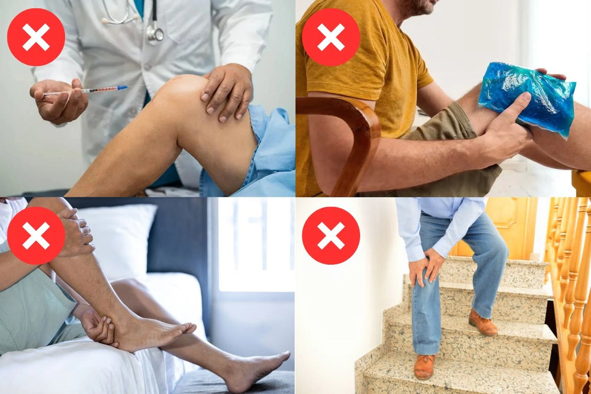 Knee symptoms warning collage