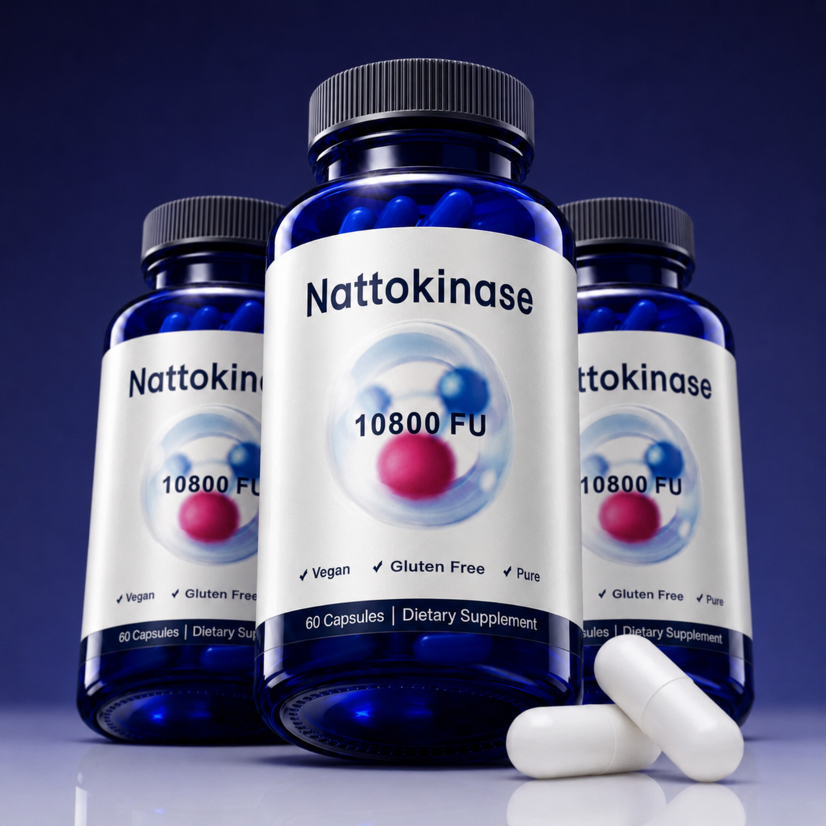 Nattokinase bottles