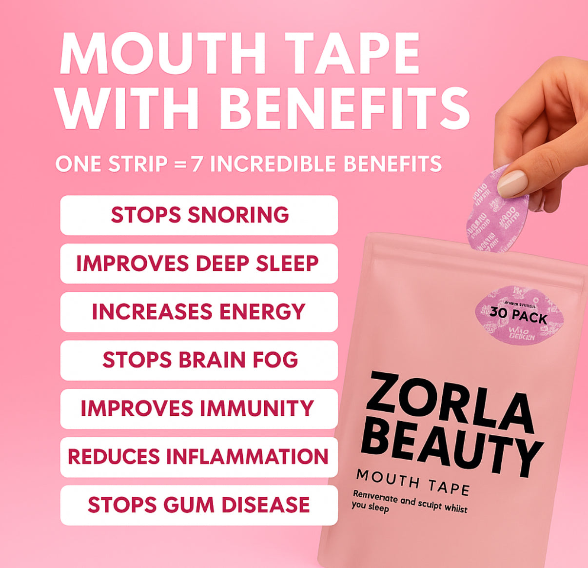 Zorla Beauty Mouth Sleep Tape