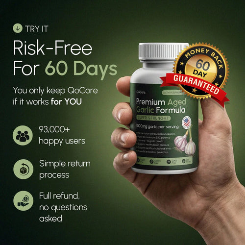 Premium Aged Garlic – 1,000mg of Pure Circulation Support in Every Serving