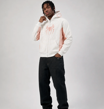 Webbed Zip-Up Hoodie