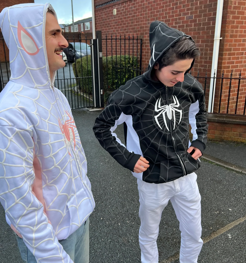 Webbed Zip-Up Hoodie