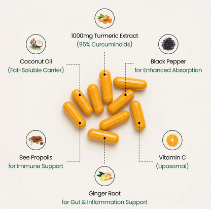 Turmeric Curcumin Capsules (1,000mg)