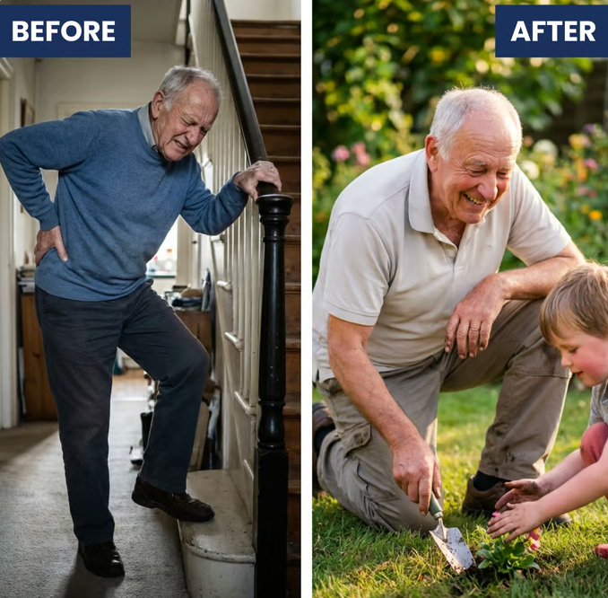 2. Finally... Relief For Stiff Hips & Knees