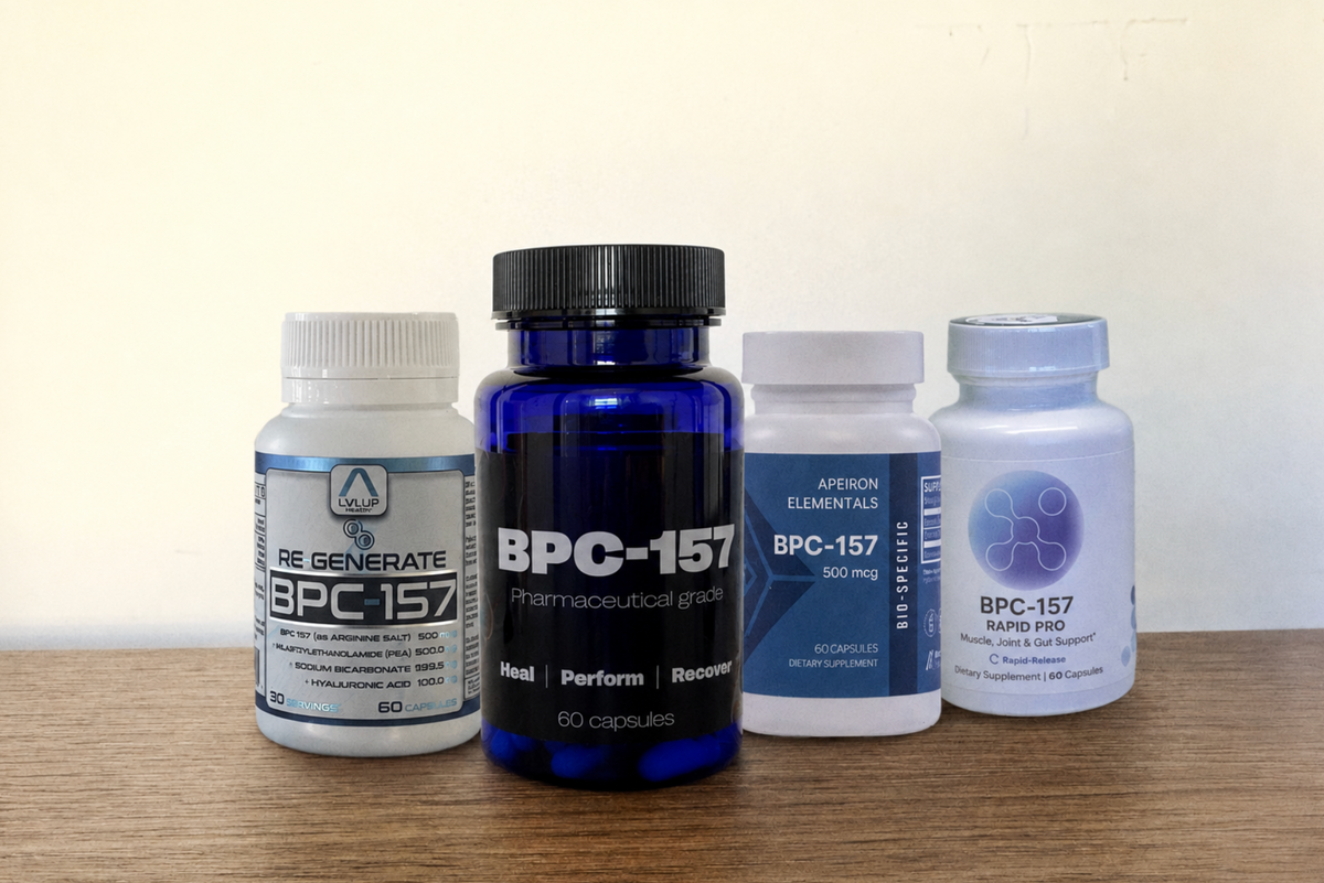Top 4 BPC-157 peptide supplements