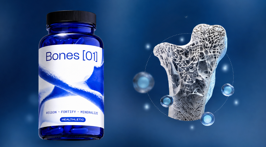 Bones bottle and bone graphic