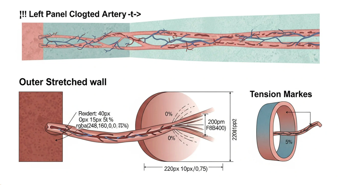 Artery comparison diagram